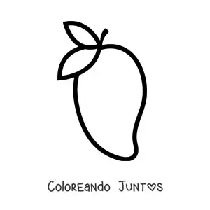 Imagen para colorear de un mango