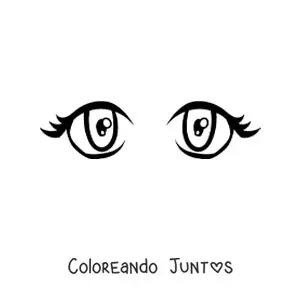 Imagen para colorear de ojos de anime