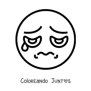 Carita triste con una lágrima