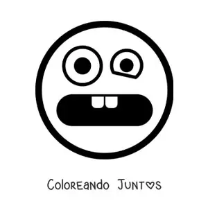 Emoji miedoso animado