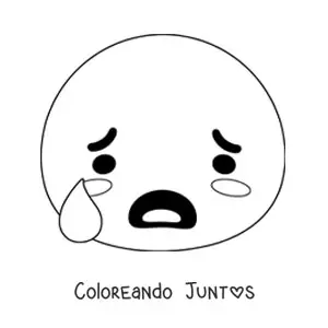 Emoji de temor animado