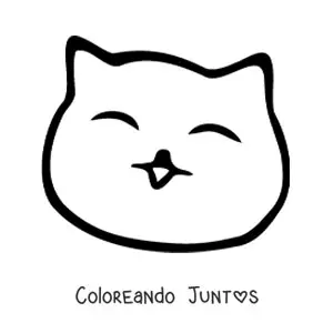 Emoji de gato feliz