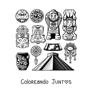 Pirámide y arte maya