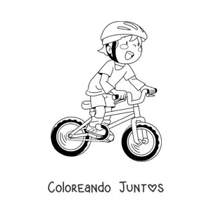 Niño en bicicleta