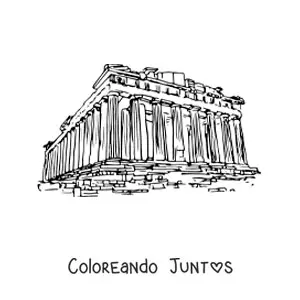 Partenón griego realista