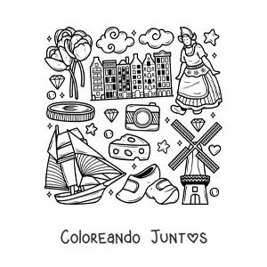 Zuecos y símbolos de la cultura de los Países Bajos